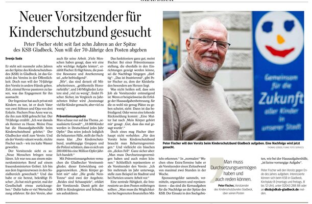 Neuer Vorsitzender gesucht